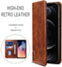 SINIANL 13 13 13 6.1 inch 2021 Compatible with iPhone Leather Case, iPhone Wallet Folio Case Book Design with Magnetic