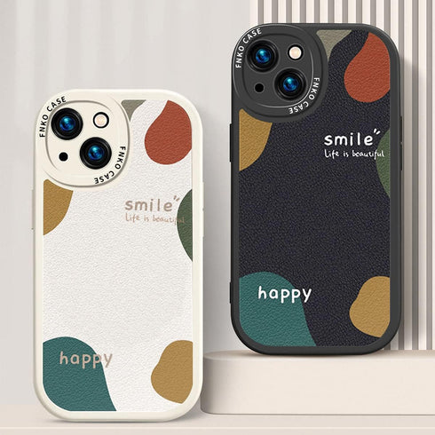 ZEZHOU Compatible iPhone 14 Case, Cute Pattern Design for Women Men, Soft Lambskin Flexible Protective TPU Case