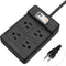 Extension Cord with 4 Gang Sockets, GFCI Power Strip, 15A Grounded 6.56FT Heavy Duty Cable for Outdoor