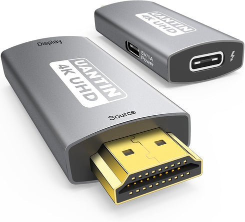 UANTIN HDMI to USB C Adapter (4K 60Hz) Uni-Directional HDMI (Source) to Type-C