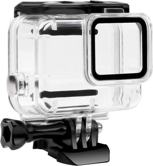 FitStill Waterproof Housing Case for Go Pro Hero 7 White & Silver, Protective Underwater Dive Case