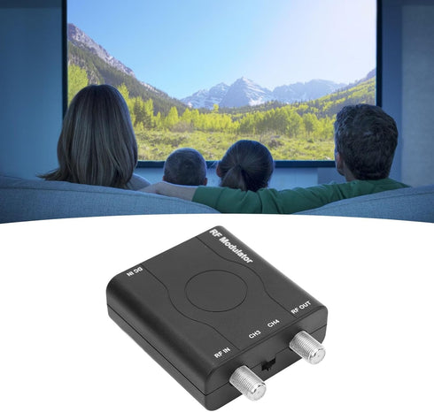 Yoidesu RF Modulator Coax Adapter, VHF HD Digital Video Input Converter, Support NTSC Format Output 1080P