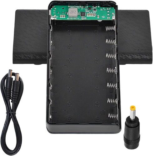 WikoNasc 18650 Set Rechargeable Battery Banks Modulars Build Fast Charging Double Ports LED Monitor ABS Texture