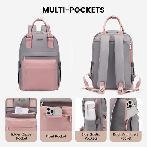 Backpack 14 Inch backpack Backpacks Daypacks LOVEVOOK purse for Women, Laptop Cute Waterproof Stylish Travel Bags