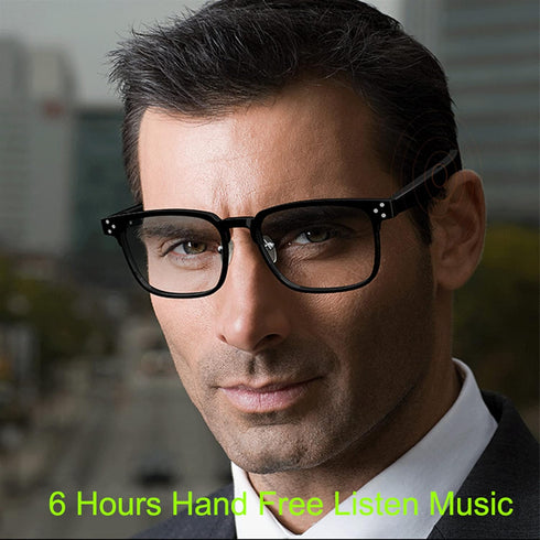 Smart Glasses for Men, Bluetooth Glasses, Audio Glasses, Support Adjust Volume, 6H Working Time, Hands-free Music Call