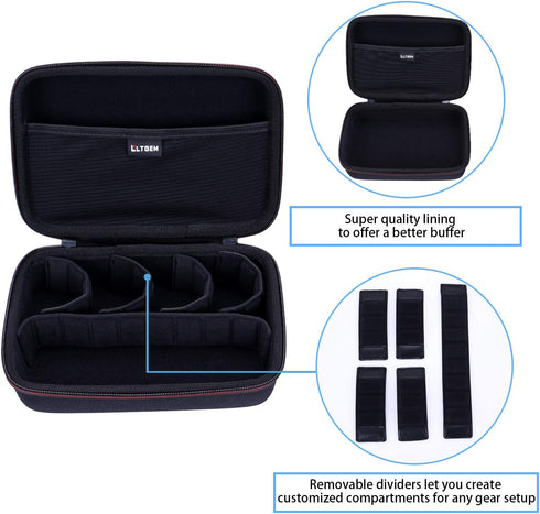 L LTGEM Camera Travel Case for AKASO EK7000 / EK7000 Pro / V50 / V50X / Brave 7 (Case only!)