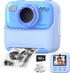 Upgrade Kids Instant Print Camera, 1080P HD Dual-Lens with Print Paper & 32G Card, Gifts for Ages 3-16