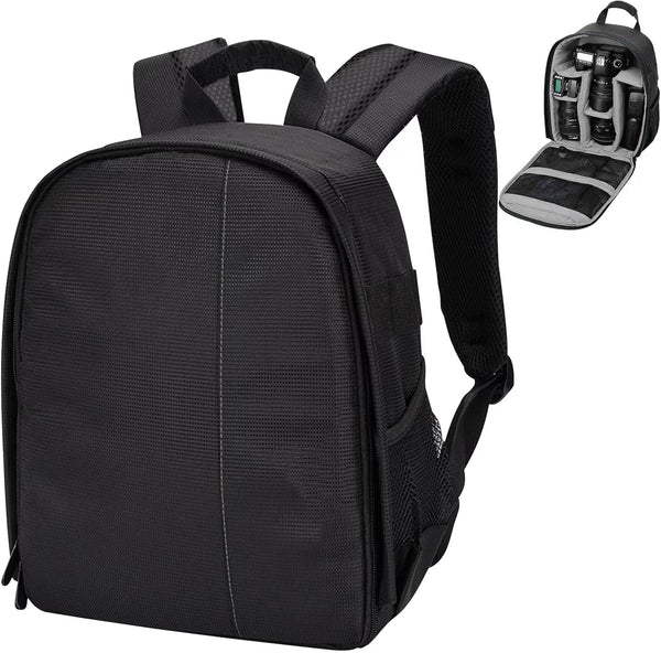 Camera Backpack for DSLR/SLR, Professional Photography Bag for Canon Nikon Sony Digital Lens, Grey