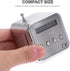 Hemobllo MP3/4 Mini Digital Portable Music Player Micro SD/TF USB Disk Speaker FM Radio (Silver)