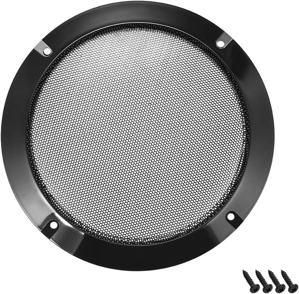 uxcell 8" Speaker Grill Mesh, Decorative Circle Woofer Guard Protector Cover Accessories Black