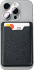 Mous MagSafe Compatible Wallet Card Holder for iPhone 15, 14, 13, and 12 Models - Black Leather Accessory