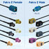 Yuslao 12inch 30cm 4G Fakra Z Female to Fakra Z Male Connector Cable Vehicle Car Antenna Extension Cable for Car Stereo