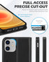 SHIELDON Case for iPhone 12/12 Pro 5G, Genuine Leather Wallet Case with RFID Blocking and Kickstand