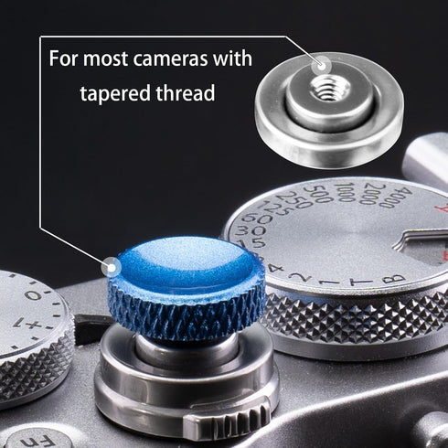 VKO Soft Shutter Release Button Gold, Camera Shutter Button (3 Pack)