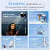BOMIDI 50'' 6 1 Phone Tripod with Remote, Tripod for iPhone, in Selfie Stick with Light & Holder, Extendable Cell Phone