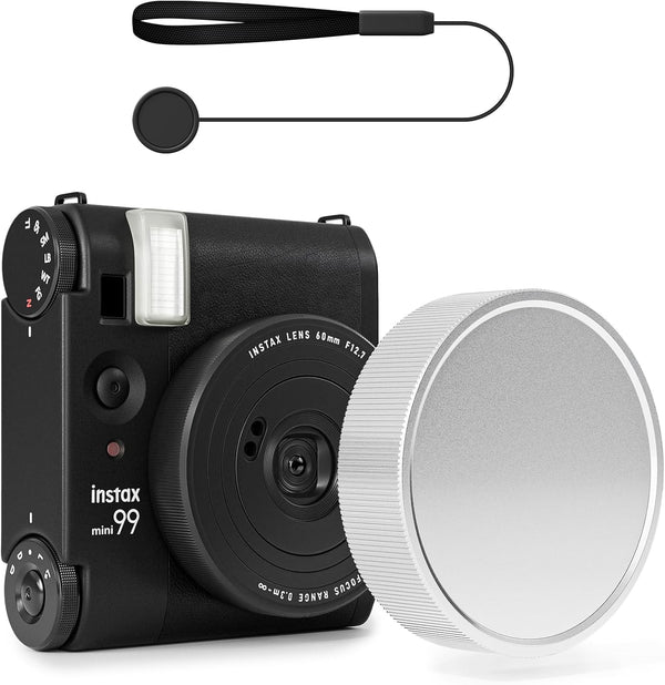 Rieibi Lens Cap for Fujifilm Instax Mini99, Anti-Loss Rope, Anti-Scratches Aluminum Mini99 Lens Cover