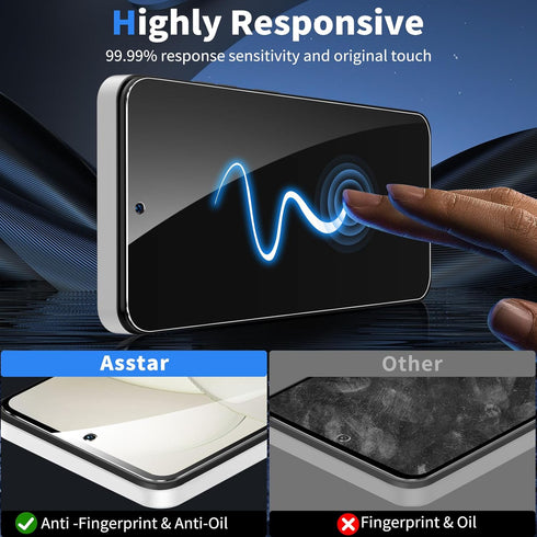 Asstar 2 Pack Privacy Screen Protector for Moto G Power 5G 2024, 9H Hardness, Anti-Scratch, Easy Install, Bubble Free.