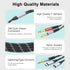 Lightning to Dual 6.35mm 1/4" TS Mono Stereo Y-Cable Splitter, 3 in 1 Audio Cable
