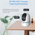 Generic 2K 24/7 2 WiFi Cameras for Home Security with Live Video, Siren/Spotlight, Indoor Security Camera for House