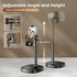 GMETAL Desktop Phone Stand, Adjustable Height & Angle Holder, Compatible with iPhone, Samsung, Android Smartphones