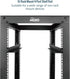 Tecmojo 1U Rails,4-Post 20.9"-32" Universal Rack Mount Server Rack Shelf Rail with Adjustable Depth Fit for Non-Rack
