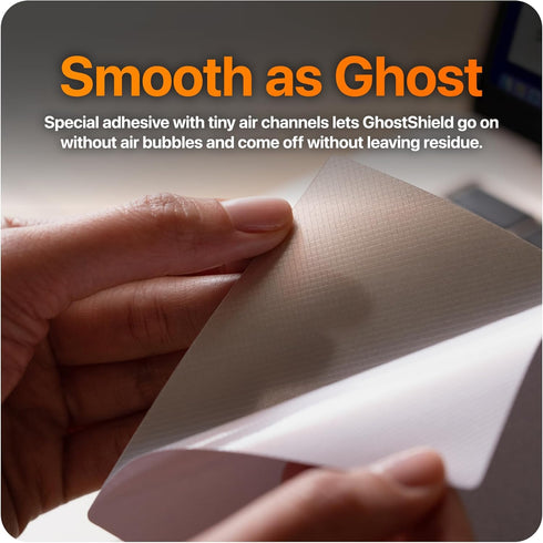 UPPERCASE GhostShield Premium Palm Rest Protector Skin Cover Set for MacBook Pro 16" 2023 2021, Space Gray