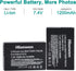 Hisewen LP-E12 Battery 2Pack, Dual USB Charger for Canon EOS M, EOS M2, EOS M10, EOS M50, EOS M50 Mark II, EOS M100, EOS M200, Rebel SL1, Powershot SX70 HS Digital Camera