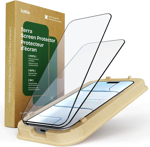 iOttie Terra Screen Protector for iPhone 17 Air, 9H Hardness Tempered Glass,