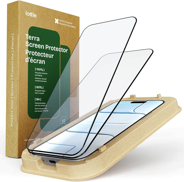 iOttie Terra Screen Protector for iPhone 17 Air, 9H Hardness Tempered Glass,