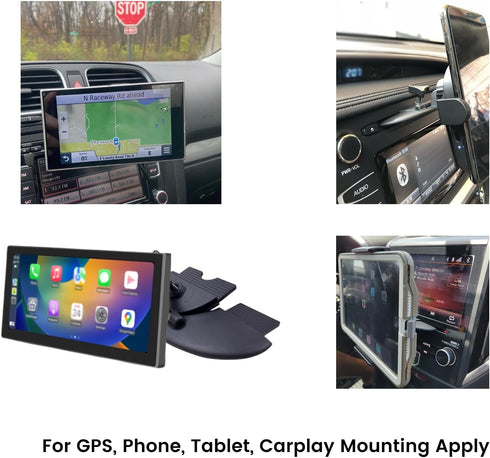 Replacement CD Phone Mount, CD Slot Mounting Bracket Base for Garmin Nuvi 3.5-7 inches Sat Nav, GPS, Magnetic