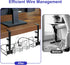 OneLeaf 2 Pack Under Desk Cable Management Tray, No Drill Wire Management Rack for Desk, Under Desk Organizer for Cords