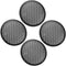 Unifizz 4pcs 8'' Plastic Audio Speaker Cover Mesh Subwoofer Grill Protector Black for Auto Car