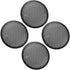Unifizz 4pcs 8'' Plastic Audio Speaker Cover Mesh Subwoofer Grill Protector Black for Auto Car