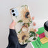 Qokey Flower Design Clear Case for iPhone 11 Pro Max, 6.5 inch, with 360 Degree Rotating Ring Kickstand