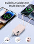 RORRY 10000mAh Pack 22.5W 17/16/15 S25/S24/S23 Portable Charger Built in Cables, AC Wall Plug in Portable Charger Power