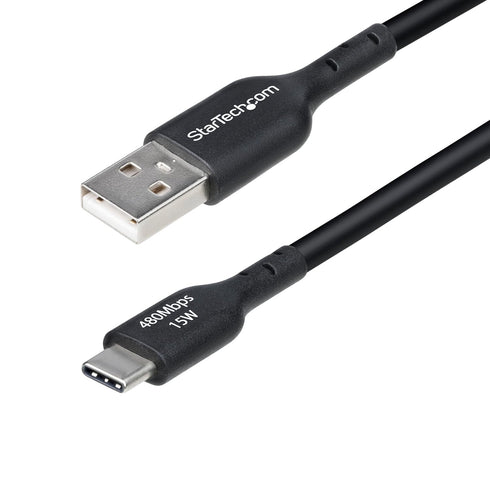 StarTech.com 15ft (4.5m) USB-A to USB-C Charging Cable, Charge & Sync, 3A, USB