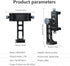 LEAPLIEXT 360 1/4" 3/8" 16/15/14/13, Metal Phone Holder for Tripod - Rotation with Arca Swiss Quick Release, & Thread