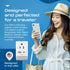Ceptics US to India Plug Adapter, Type D QC 3.0 & PD, Safe USB Fast Charging for Pakistan Nepal Sri Lanka