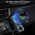 LENCENT Bluetooth 5.0 FM Transmitter for Car, AUX Car Radio Adapter, Big Color Screen, MP3 Music Player, QC3.0 Fast