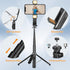 UTEBIT 40" 3 All-in-1, Selfie Stick Tripod for iPhone, Lightweight Phone Tripod Stand with Light & Bluetooth Remote