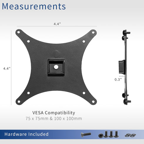 VIVO VESA Adapter Plate Bracket for Sceptre C25, C30, C34 Monitors, VESA up to 100x100, Black, MOUNT-SRC30