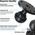 WINDFRD 1.5" 1.5 inches/C Aluminum Track Ball Mount Base with T-Bolt for Kayak/Boating/Fishing, AMPS Round Plate