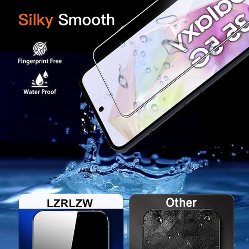 Samsung Galaxy A35 Screen Protector & Camera Lens Protector 2+2 Pack, HD, Ultrasonic Fingerprint Support, Eye