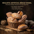 Generic (B22) Realistic Fake Bread for Store Sample Display, Highly Simulated PU Artisan Loaf for Retail Shelves