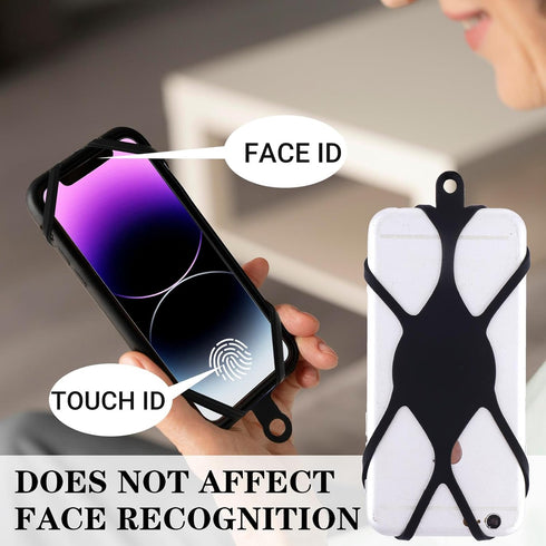 simarro Universal Cell Phone Lanyard, Anti-Fall Silicone Neck Strap Lanyard Compatible with Most Phones