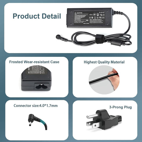45W 20V 2.25A AC Adapter Laptop Charger for Lenovo Thinkpad Compatible