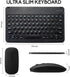 Ultra-Slim Bluetooth Keyboard and Mouse, Portable Mini Wireless Keyboard for Apple iPad iPhone Samsung Android Windows