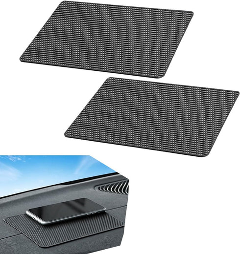 Polcatay 2 PCS Car Dashboard Non Slip Mat, Multifunctional Fixed Storage Mat for
