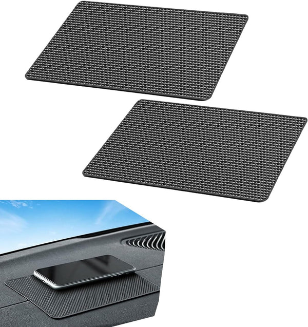Polcatay 2 PCS Car Dashboard Non Slip Mat, Multifunctional Fixed Storage Mat for