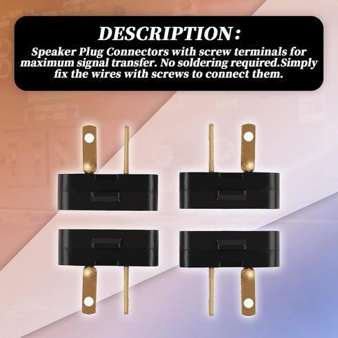 Pioneer Speaker Plug Connectors for SX-525 SX-626 SX-727 SX-828 SX-990 SX-1000 (4)